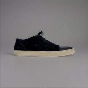 Allen Edmonds Black Lace Suede Sneakers Size 8.5 Casual